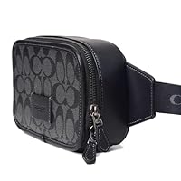 COACH＊ウエストバッグ シグネチャー チャコールレザー コーチ COACH ウエストバッグ・ボディバッグ シグネチャー